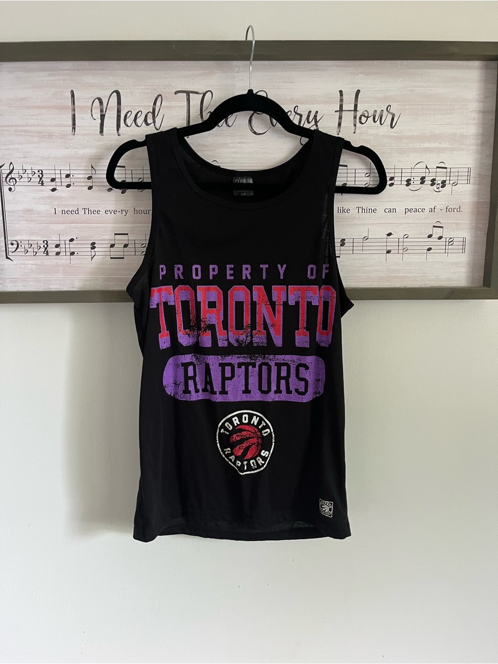 NBA Black Tank with Purple Accent Graphics